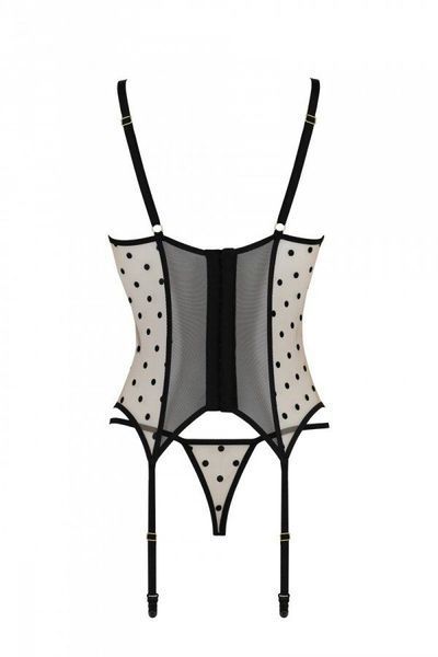 Корсет Passion MARINA CORSET, XXL/XXXL, beige, з відкритими чашками SO9728 фото