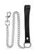 Повідець з натуральної шкіри Fetish Tentation Premium Metal leash with cowhide leather wrist 72 см SX1096 фото 1