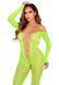 Бодістокінг Leg Avenue Crotchless Footless Lingerie Bodystocking One Size Neon Green SX2777 фото 3