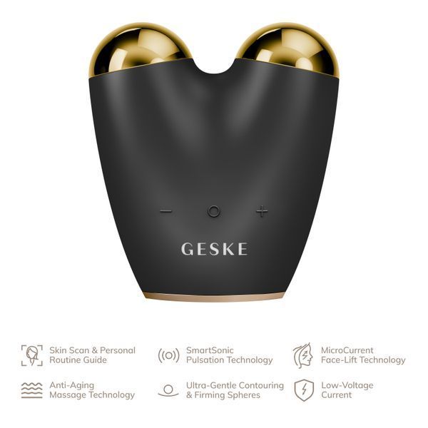 Мікрострумовий підтягувач шкіри обличчя GESKE MicroCurrent Face-Lifter 6в1 gray HB0130 фото