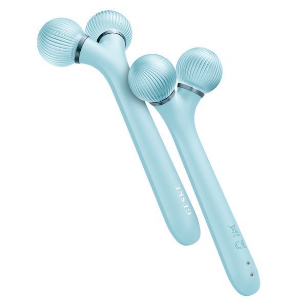 Електронний ультразвуковий ролик для обличчя GESKE Sonic Facial Roller 4в1 turquoise HB0180 фото