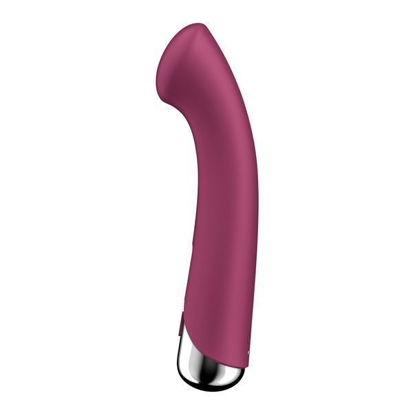 Вібратор з ротацією Satisfyer Spinning G-Spot 1 Red, плоский майданчик для стимуляції точки G SX0555 фото