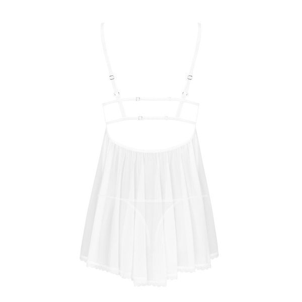 Пеньюар і трусики Obsessive Heavenlly babydoll & thong M/L SO8164 фото