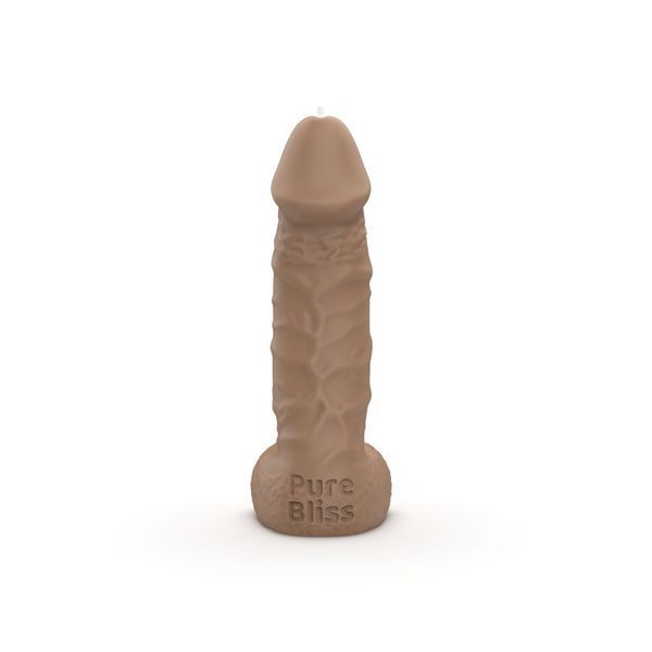 Свічка у вигляді члена Pure Bliss BIG Brown 18 см SX1651 фото