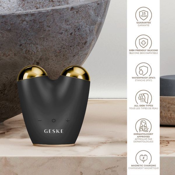 Мікрострумовий підтягувач шкіри обличчя GESKE MicroCurrent Face-Lifter 6в1 gray HB0130 фото