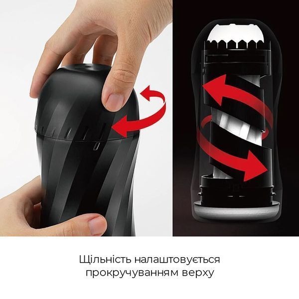 Мастурбатор Tenga Air-Tech Twist Ripple Blue зі змінною тугістю обхвату, ефект глибокого мінету SO1422 фото