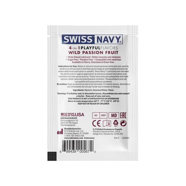 Пробник Swiss Navy 4 in 1 Wild Passion Fruit 5 мл SX1358 фото