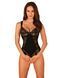 Мереживне боді Obsessive Donna Dream crotchless teddy XS/S Black, відкритий доступ SO8633 фото 1