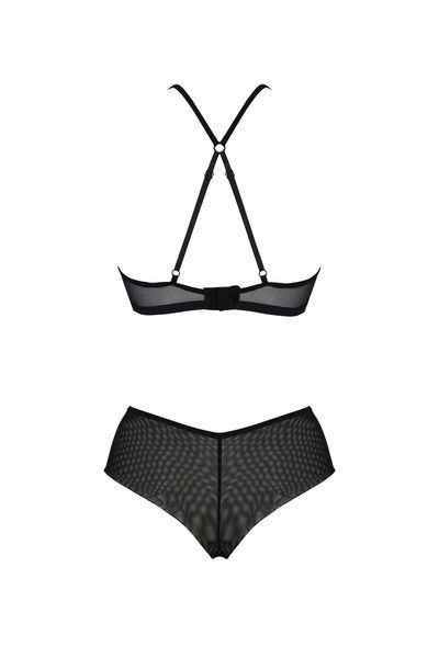 Комплект Passion KERRIA BIKINI black, S/M, бралет і трусики-бікіні SX0483 фото