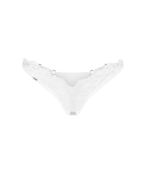 Трусики Obsessive Arrowel White crotchless thong S/M SX2591 фото