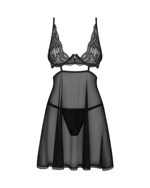 Бебі-дол Obsessive Nutris babydoll & thong M/L SX1164 фото