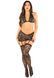 Комплект Leg Avenue Bra Top, Garter Skirt and Stockings One Size, Black SX1750 фото 4