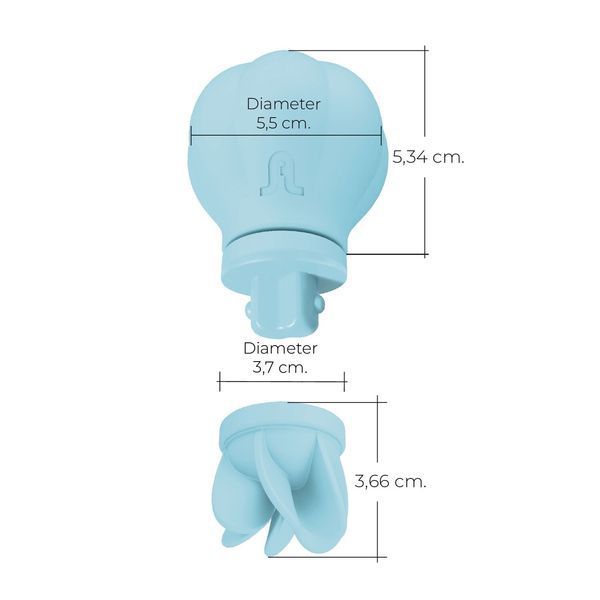 Вібратор Adrien Lastic Caress Blue з насадками для стимуляції ерогенних зон, які обертаються. SO9931 фото
