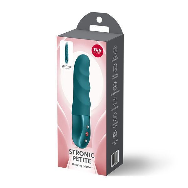 Мініпульсатор Fun Factory STRONIC PETITE Bottle Green, 8 режимів, підходить для початківців SX3283 фото