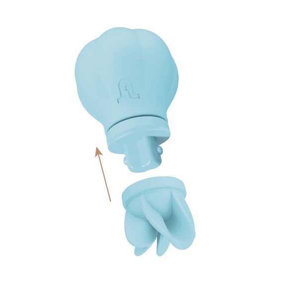Вібратор Adrien Lastic Caress Blue з насадками для стимуляції ерогенних зон, які обертаються. SO9931 фото