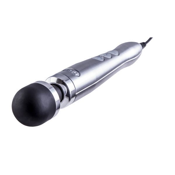 Вібромасажер DOXY Die Cast 3 Silver (Satin), дуже потужний, живлення 220В, металевий корпус SO2602 фото