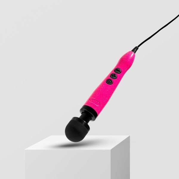 Вібромасажер DOXY Die Cast 3 Hot Pink, дуже потужний, живлення 220В, металевий корпус SX2459 фото