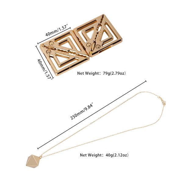 Затискачі для сосків з важкою підвіскою LOCKINK Adjustable Nipple Clamps with Heavy Pendant, під золото SX0846 фото