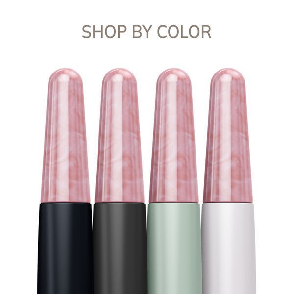 Ручка-масажер для обличчя з рожевим кварцом GESKE SmartAppGuided Double-Sided Rose Quartz Depuffing Pen 7в1 black HB0665 фото
