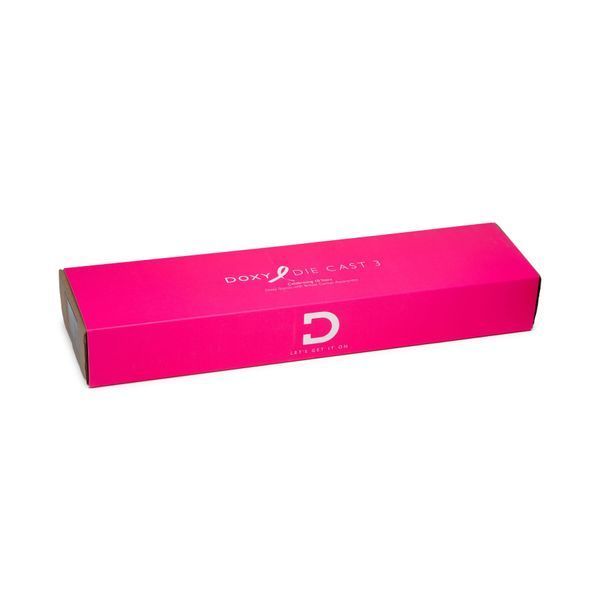 Вібромасажер DOXY Die Cast 3 Hot Pink, дуже потужний, живлення 220В, металевий корпус SX2459 фото