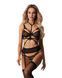 Комплект Obsessive Premisis Black 3-pcs crotchless set 2XL/3X SX3116 фото 1