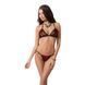 Комплект білизни Passion MELISSA BIKINI S/M, black, ліф зі шнурівкою і трусики стрінги EL15902 фото 1