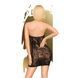 Мінісукня Penthouse Cautious Cat XL Black, мереживо, вставка в зоні декольте, виріз на спині SO6452 фото 2
