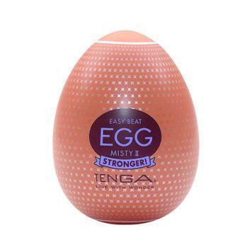 Мастурбатор-яйце Tenga Egg Misty II, щільний TPE, пробник лубриканту 5 мл SO9802 фото