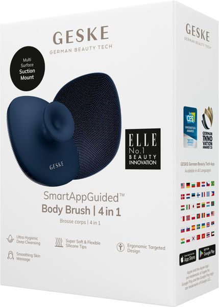 Щітка для тіла GESKE Body Brush 4в1 midnight HB0334 фото