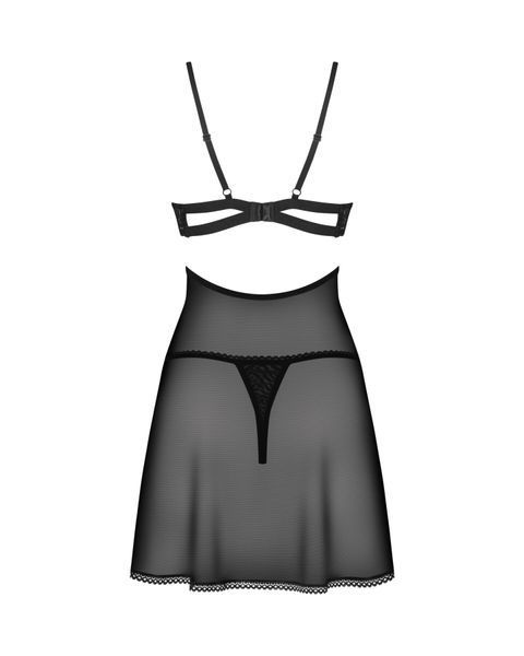 Бебі-дол Obsessive Nutris babydoll & thong XL/2XL SX1165 фото