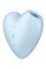 Вакуумний стимулятор-серце з вібрацією Satisfyer Cutie Heart Blue SO6287 фото 1