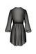 Пеньюар Passion AMBERLY PEIGNOIR black, XXL/XXXL, пояс у комплекті SX0463 фото 4