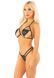 Комплект Leg Avenue Open Cup Bra and Pearl String One Size, Black SX1751 фото 2