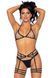 (SALE) Leg Avenue Rhinestone garter strapps OS Black SO7932 фото 3