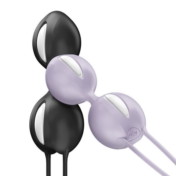 Вагінальні кульки Fun Factory SMARTBALLS DUO Black, 2 шт, діаметр 3,2 та 3,6 см SX3668 фото