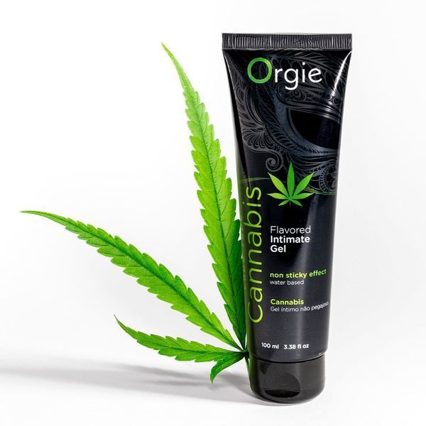 Лубрикант на водній основі Orgie Lube Tube Cannabis, 100 мл, їстівний, з олією насіння конопель SX1511 фото