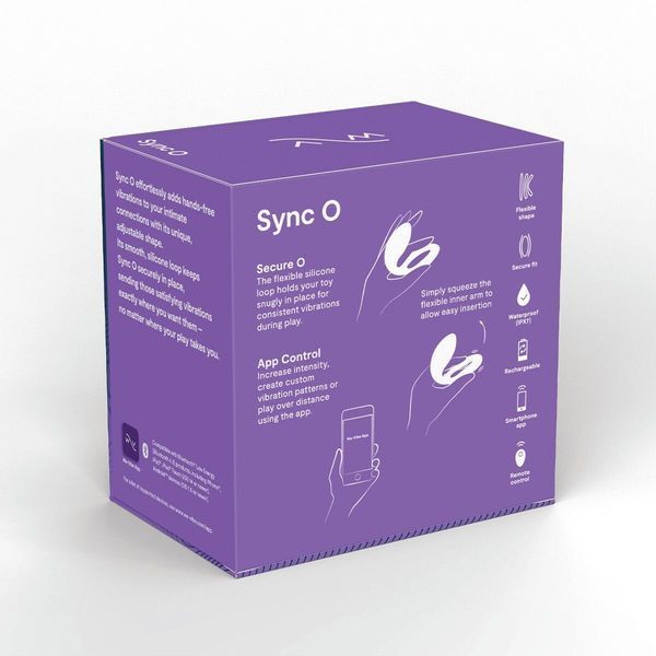 Смарт-вібратор для пар We-Vibe Sync O Light Purple, пульт ДК SX0524 фото