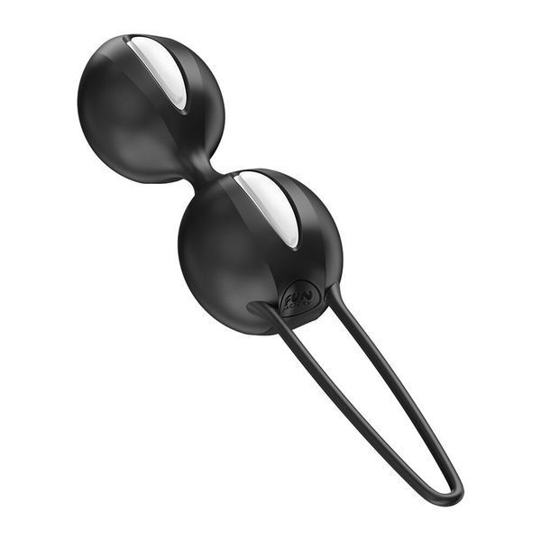 Вагінальні кульки Fun Factory SMARTBALLS DUO Black, 2 шт, діаметр 3,2 та 3,6 см SX3668 фото