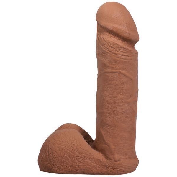 Фалоімітатор Doc Johnson The Realistic Cock ULTRASKYN - 6 Inch with Balls Caramel SX4446 фото