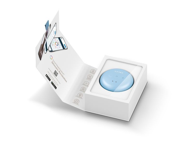 Масажер для обличчя та тіла GESKE Sonic Cool&Warm Face and Body Massager 9в1 aquamarine HB0274 фото