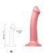 Насадка для страпону Strap-On-Me Mono Density Dildo Rose M (м'ята упаковка!!!) SO3568-R фото 4
