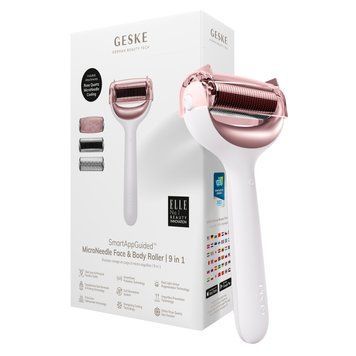 Ролер для голкової мезотерапії обличчя та тіла GESKE MicroNeedle Face&Body Roller 9в1 starlight HB0209 фото