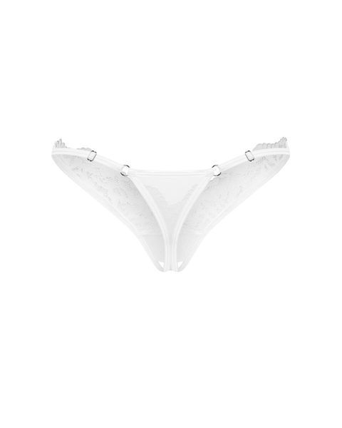 Трусики Obsessive Arrowel White crotchless thong 2XL/3XL SX2593 фото