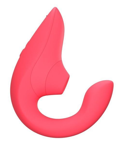 Вагінально-кліторальний стимулятор Womanizer Blend Vibrant Rose, вібрація + вакуум, 2 мотори SX2141 фото
