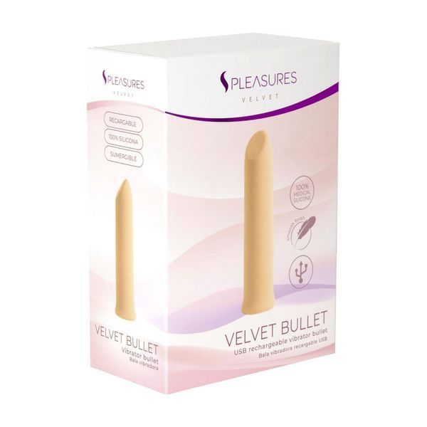 Віброкуля S Pleasures Velvet Bullet Peach SX4583 фото
