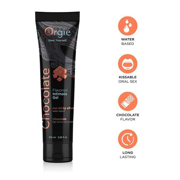 Лубрикант на водній основі Orgie Lube Tube Chocolate, 100 мл, зі смаком та ароматом шоколаду SX1512 фото