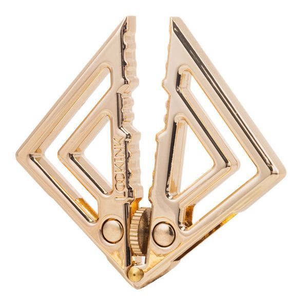 Затискачі для сосків з легкою підвіскою LOCKINK Adjustable Nipple Clamps with Light Pendant, золотисті SX0848 фото