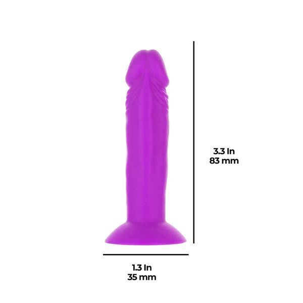 Набір фалоімітаторів ADDICTION Silly Willy 3.3&rdquo; Silicone Dildo, 3 кольори, 12 шт SX3154 фото