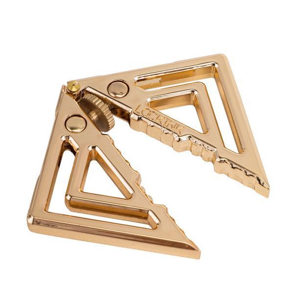 Затискачі для сосків з легкою підвіскою LOCKINK Adjustable Nipple Clamps with Light Pendant, золотисті SX0848 фото