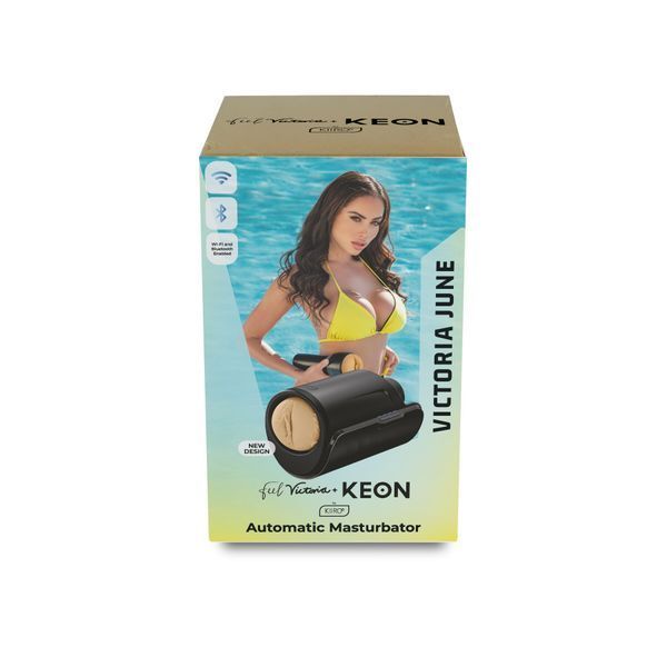 Інтерактивна секс-машина для чоловіків Kiiroo Keon Wi-Fi Combo Set з мастурбатором Feel Victoria SX3215 фото
